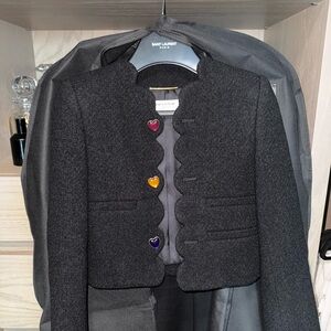 Anthony Vacarello cropped women tweed jacket